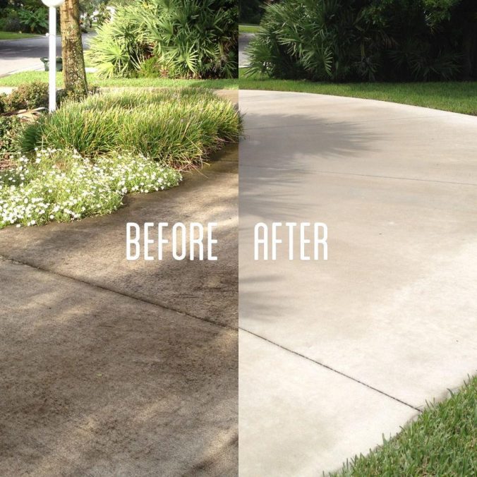 before+after+pressure+wash+driveway